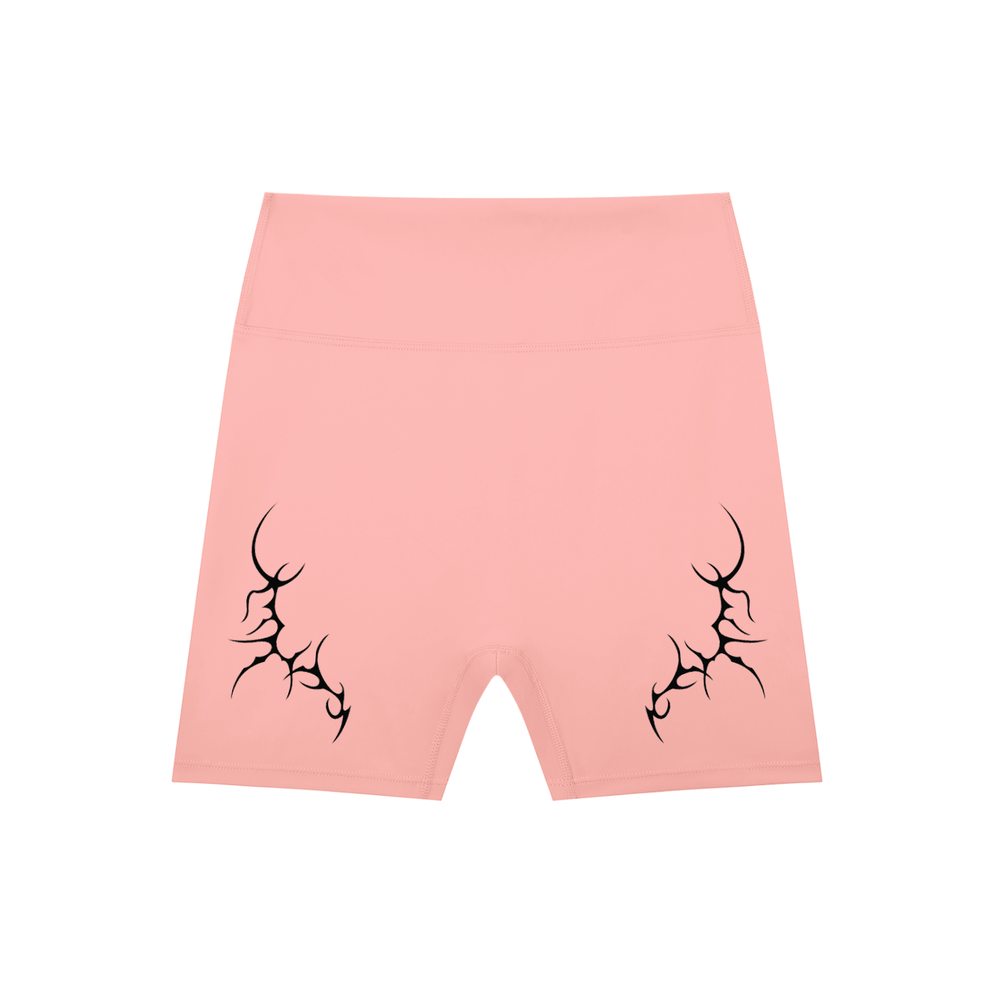 Thorned High-Waisted Scrunched Yoga Shorts