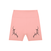 Thorned High-Waisted Scrunched Yoga Shorts - Goth Cloth Co.gymwear260923PODBK1165#021