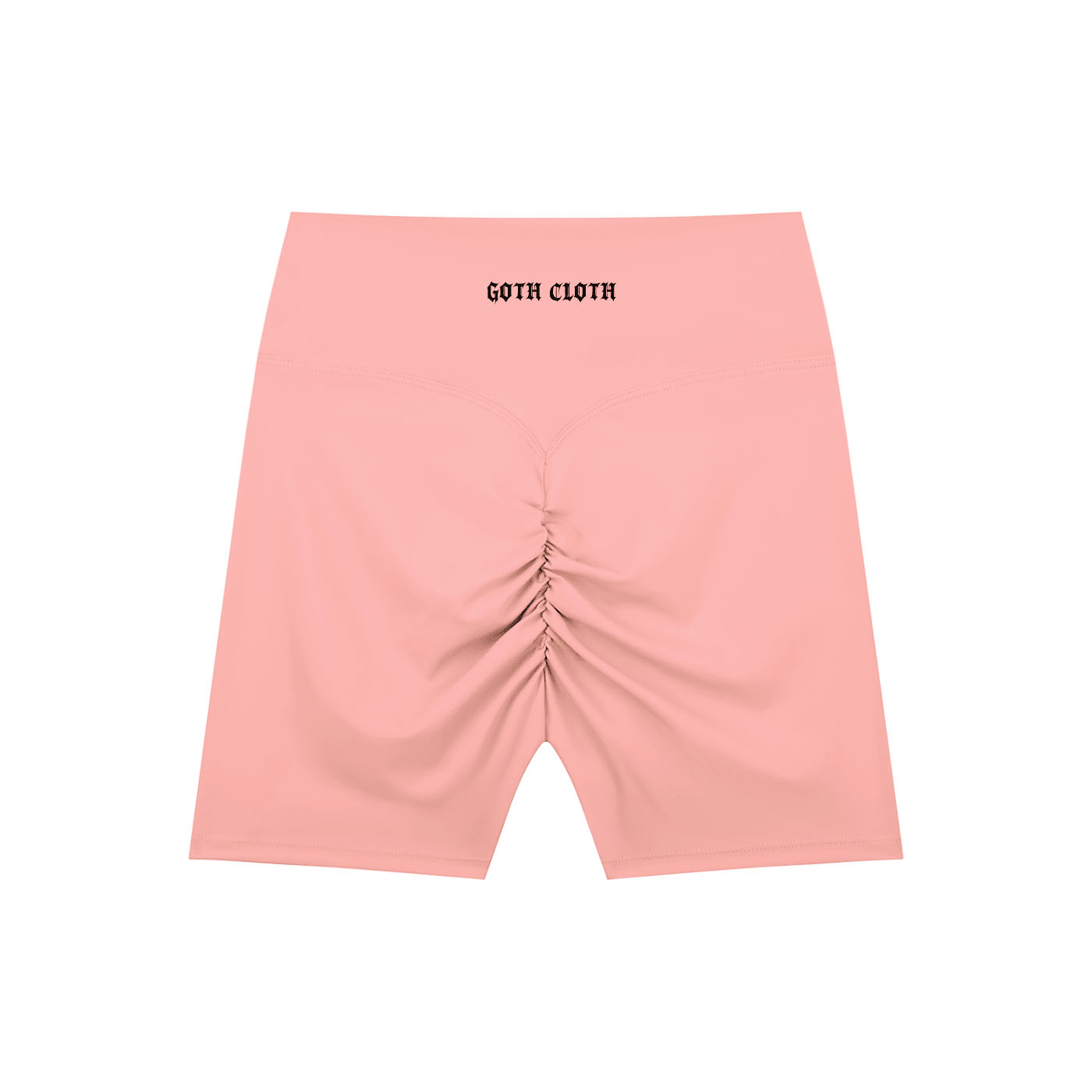 Thorned High-Waisted Scrunched Yoga Shorts