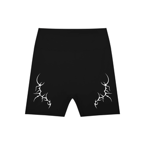 Thorned High-Waisted Scrunched Yoga Shorts