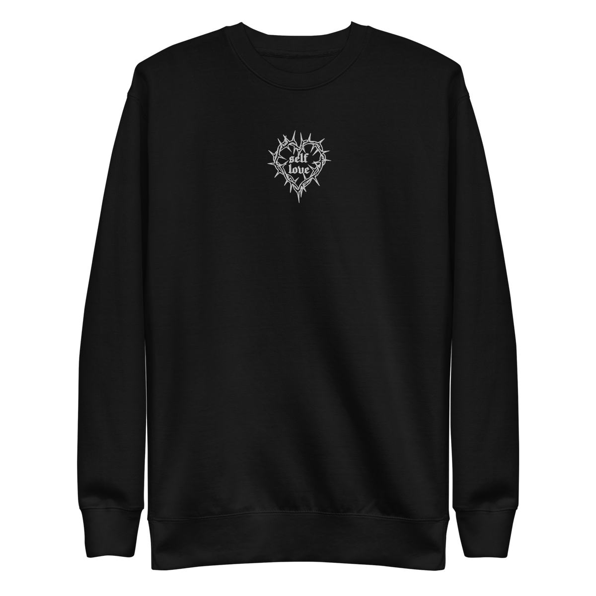 Thorny Self Love Embroidered Sweatshirt - Goth Cloth Co.1965052_11254