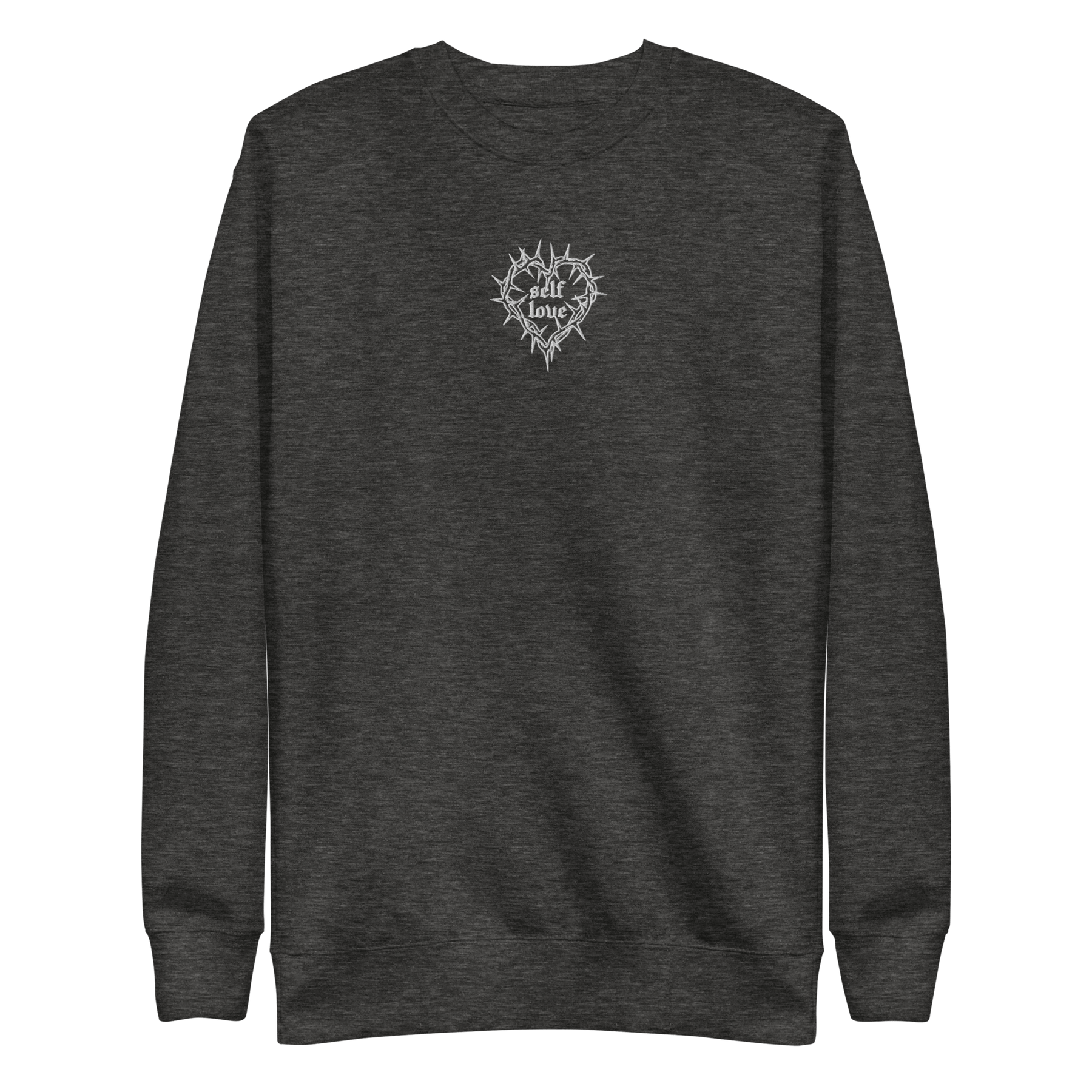 Thorny Self Love Embroidered Sweatshirt - Goth Cloth Co.1965052_11259