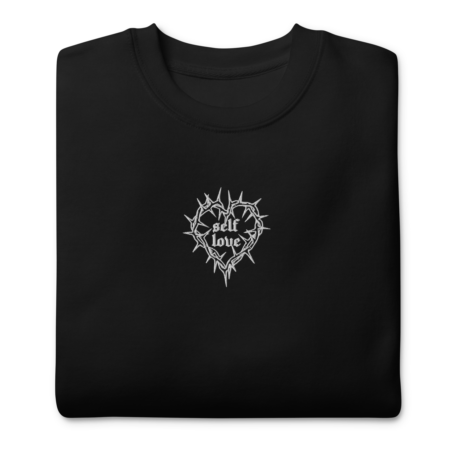 Thorny Self Love Embroidered Sweatshirt - Goth Cloth Co.1965052_11259