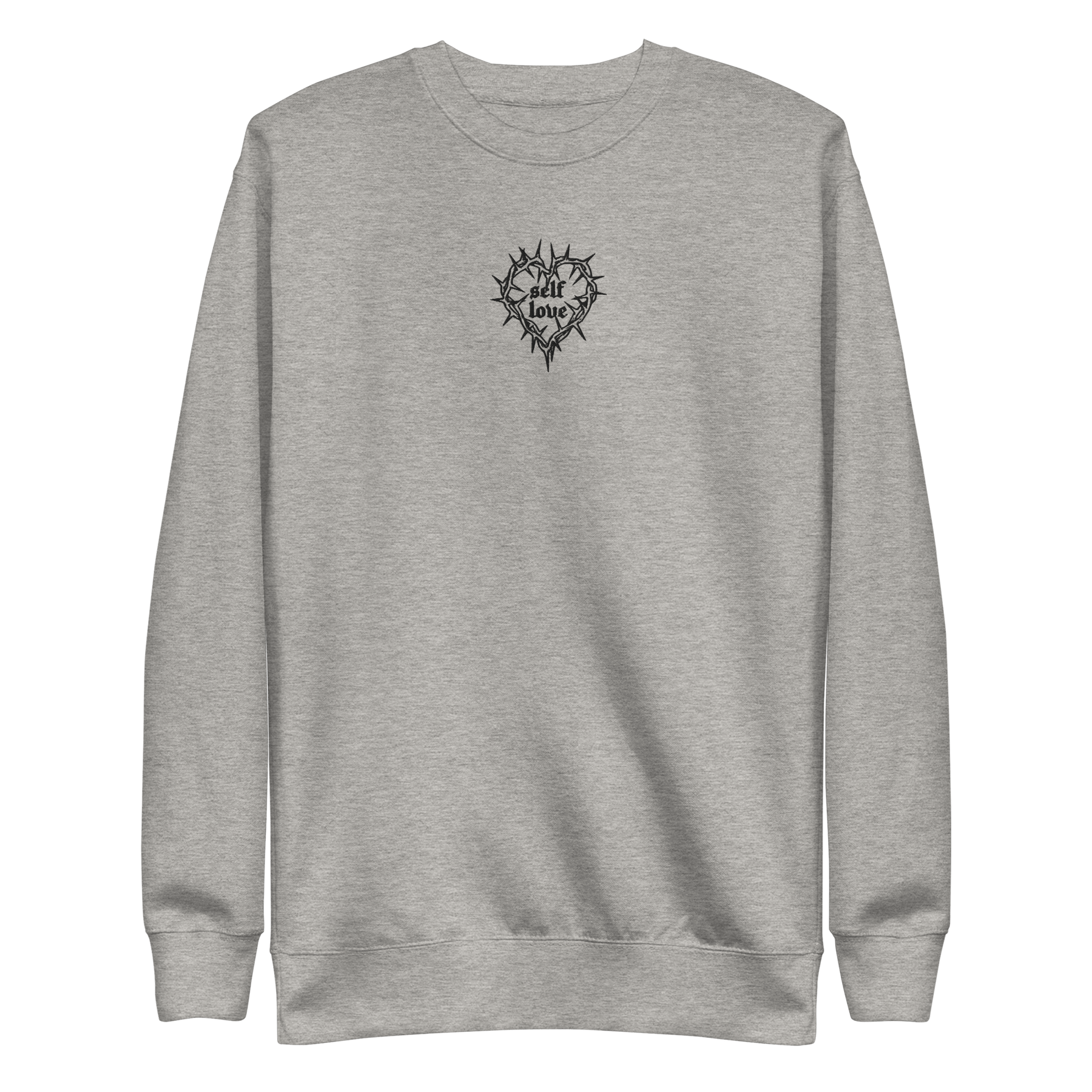 Thorny Self Love Embroidered Sweatshirt - Goth Cloth Co.8716635_11244