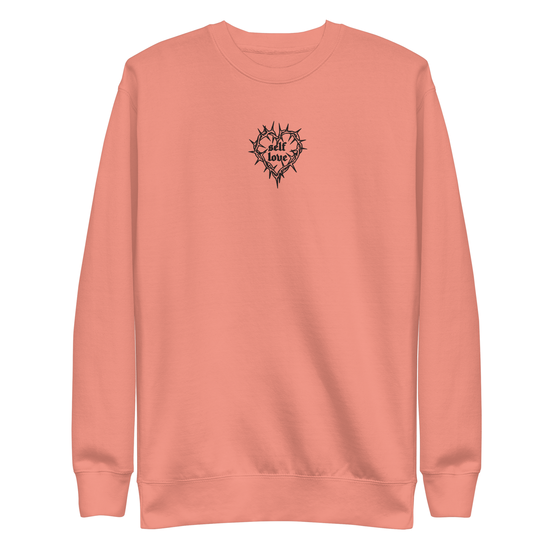 Thorny Self Love Embroidered Sweatshirt - Goth Cloth Co.8716635_13863