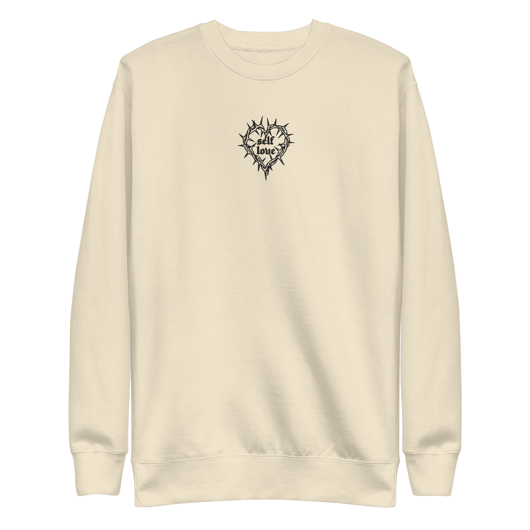 Thorny Self Love Embroidered Sweatshirt - Goth Cloth Co.8716635_20357