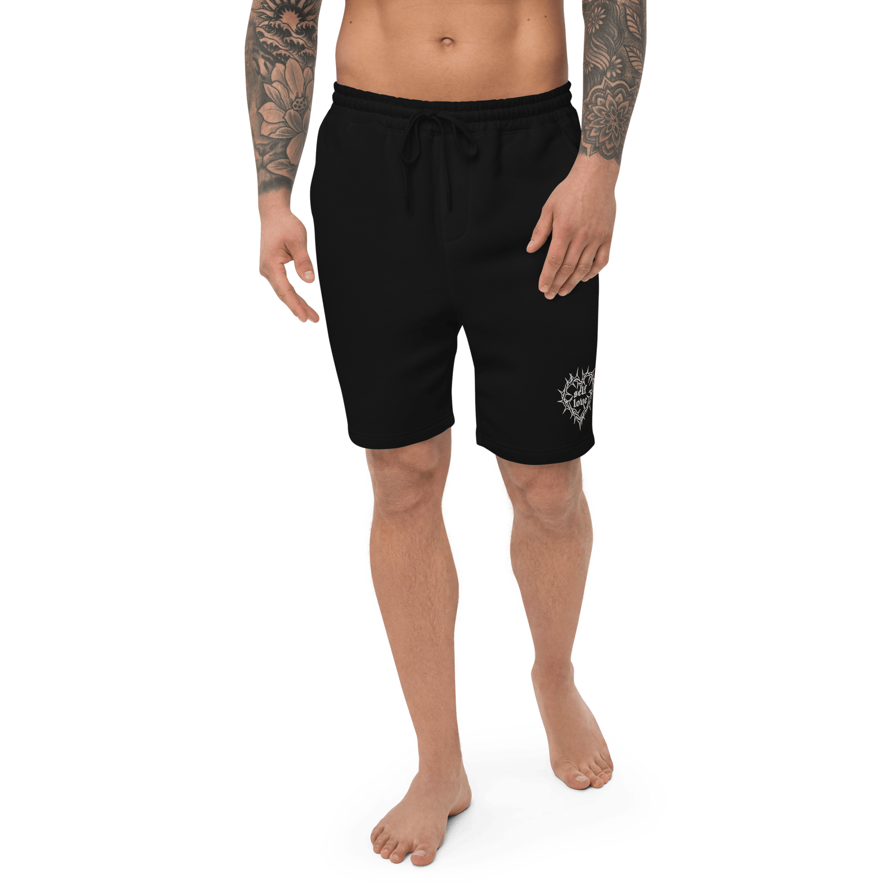 Thorny Self Love Fleece Shorts - Goth Cloth Co.1683824_12444