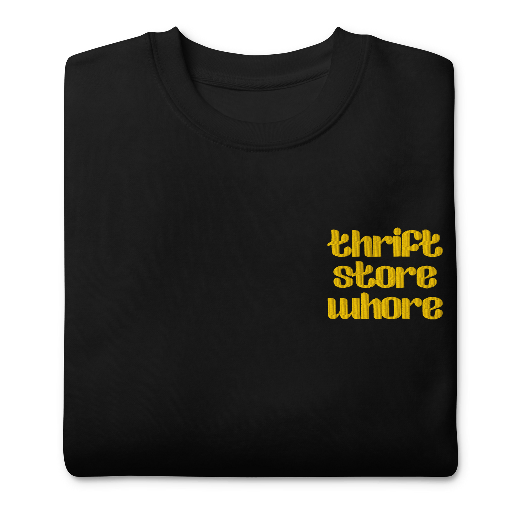 Thrift Store Whore Embroidered Sweatshirt - Goth Cloth Co.7739117_11254