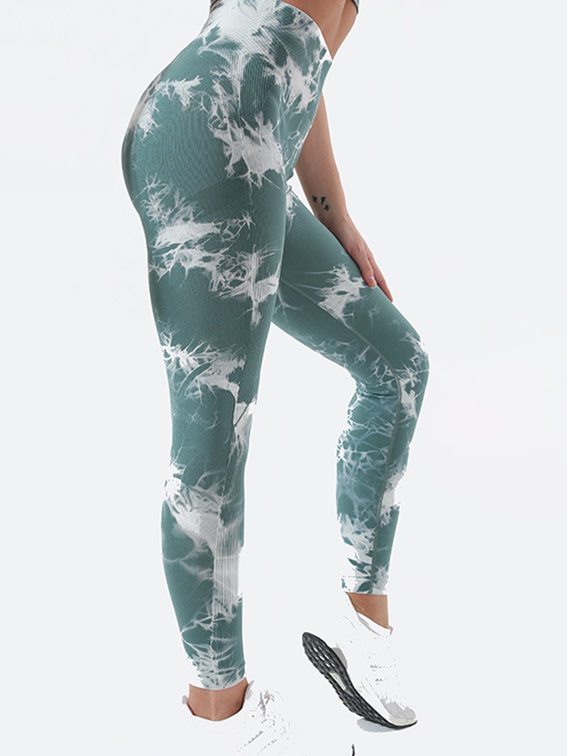 Tie - Dye High Waist Active Leggings - Goth Cloth Co.100100525591612