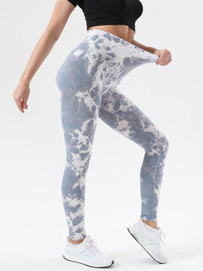 Tie - Dye High Waist Active Leggings - Goth Cloth Co.100100525591993