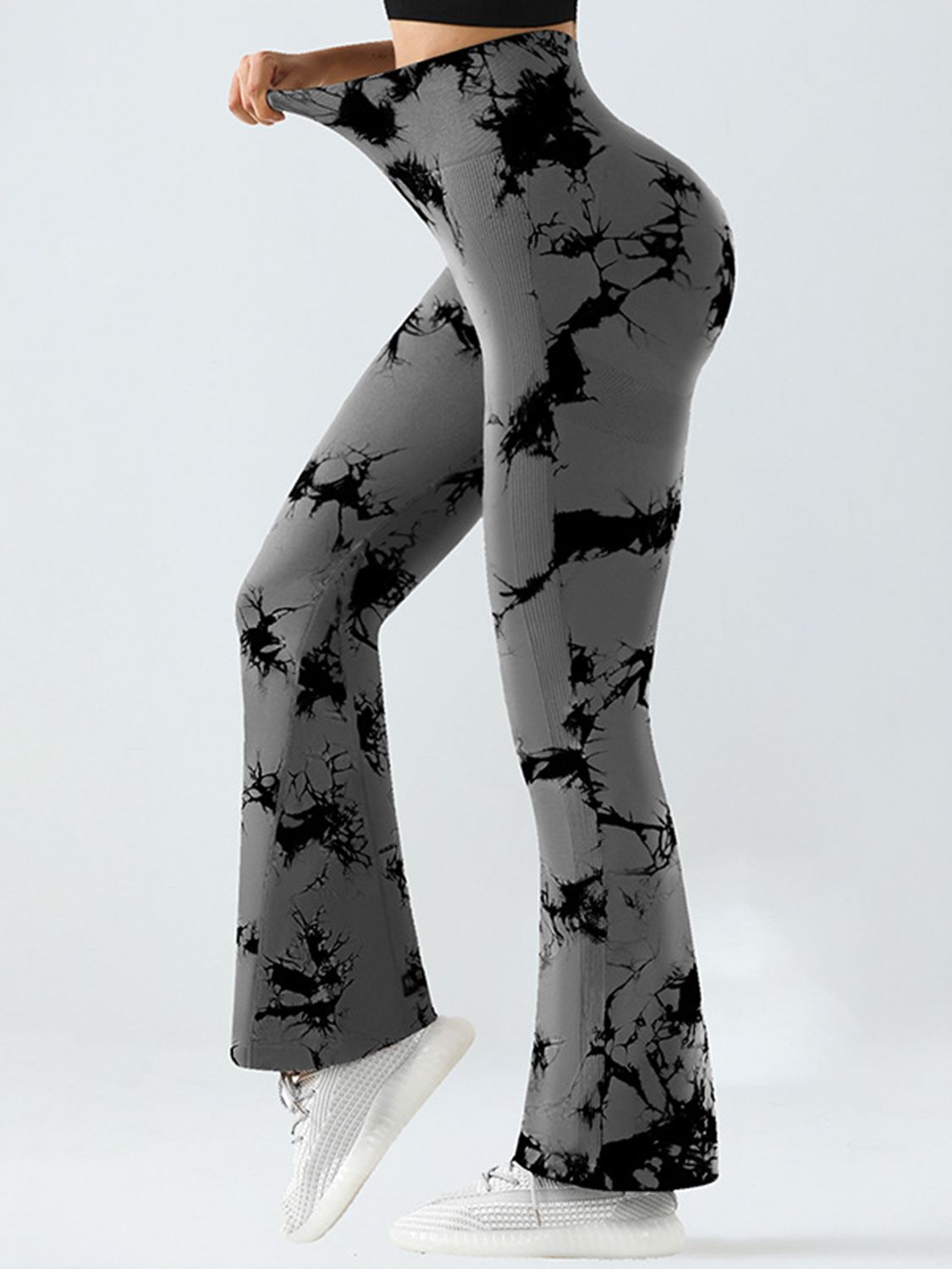 Tie - Dye High Waist Active Leggings - Goth Cloth Co.100100641491928