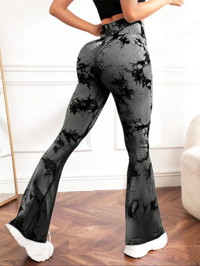 Tie - Dye High Waist Active Leggings - Goth Cloth Co.100100641491928