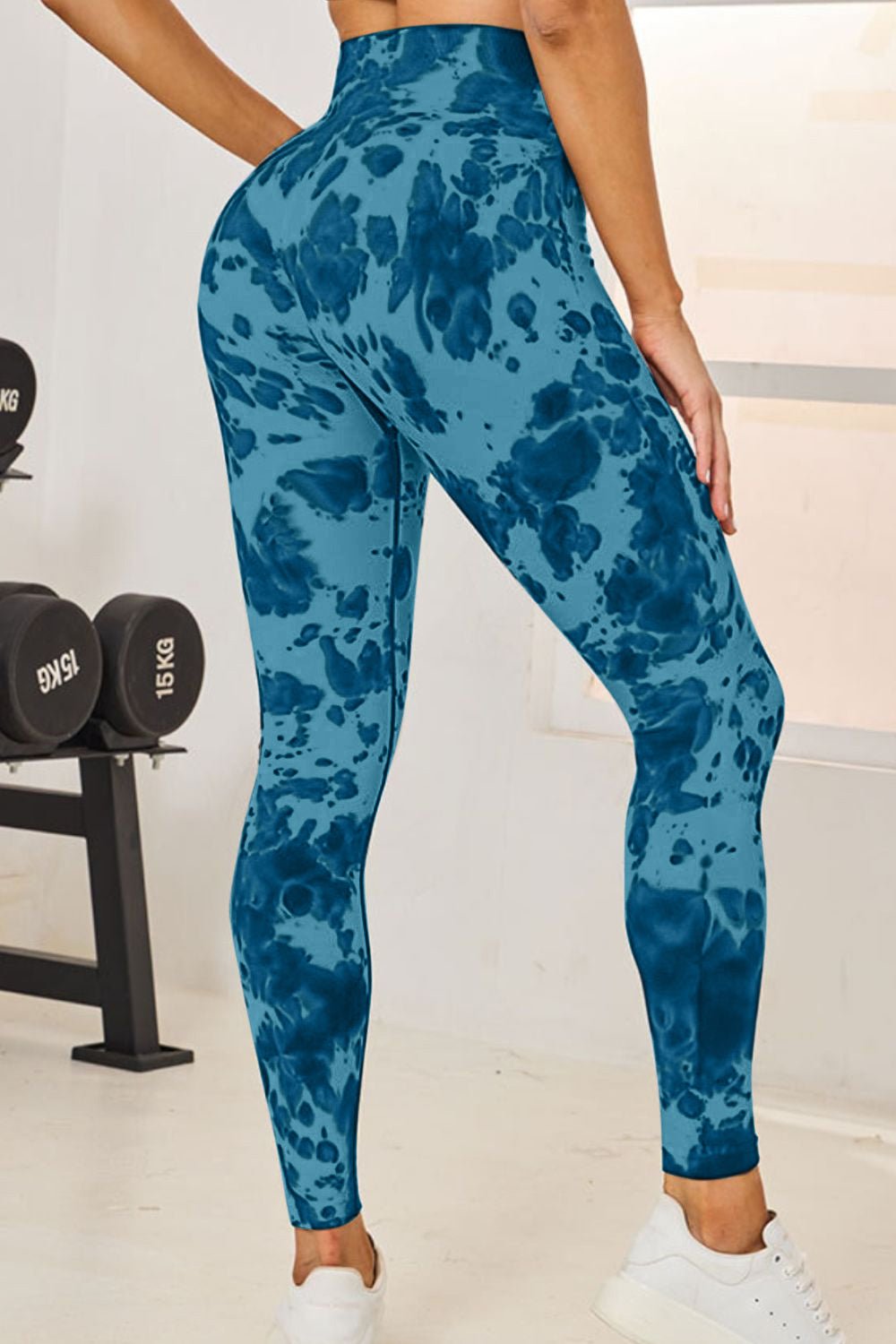 Tie - Dye High Waist Active Leggings - Goth Cloth Co.100100834231030