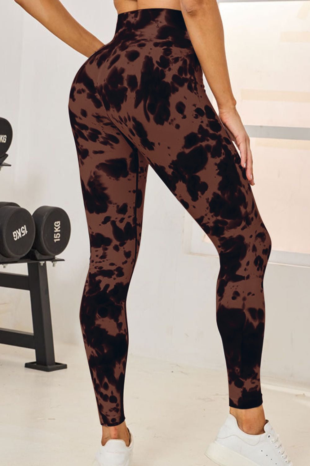 Tie - Dye High Waist Active Leggings - Goth Cloth Co.100100834231345