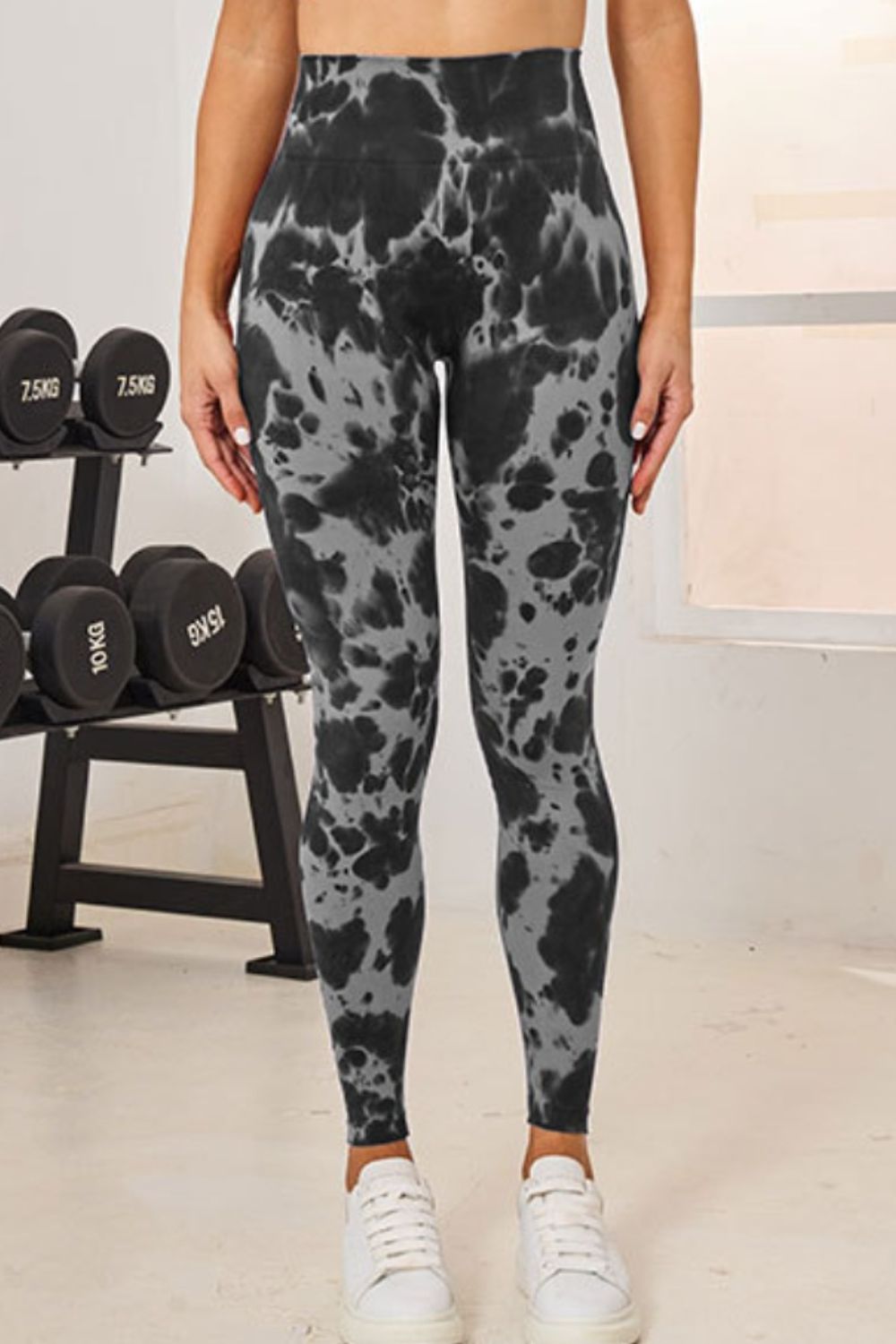 Tie - Dye High Waist Active Leggings - Goth Cloth Co.100100834231414