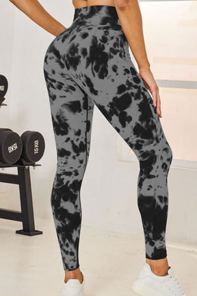 Tie - Dye High Waist Active Leggings - Goth Cloth Co.100100834231414