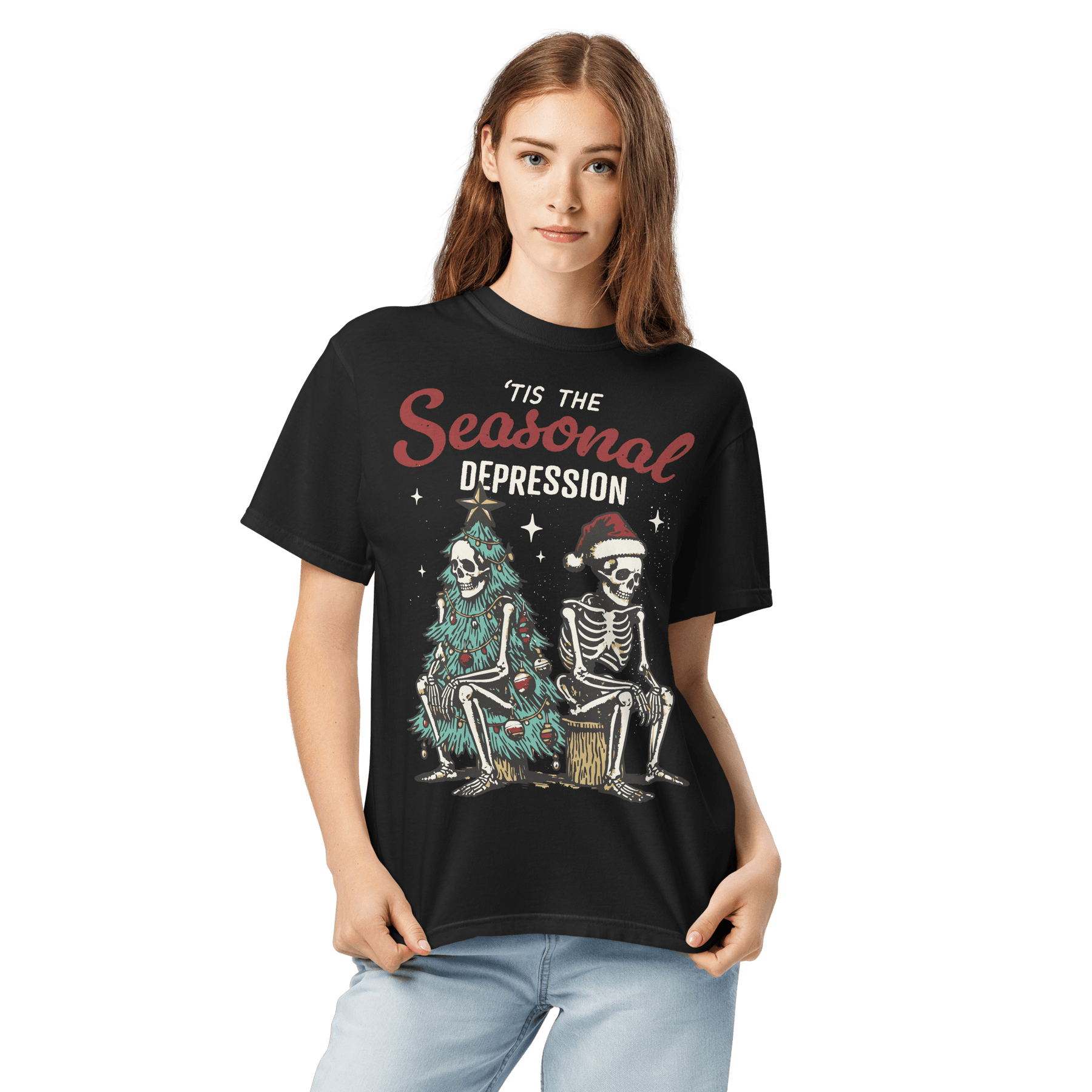 Tis the Seasonal Depression Comfy Tee - Goth Cloth Co.2821948_15114