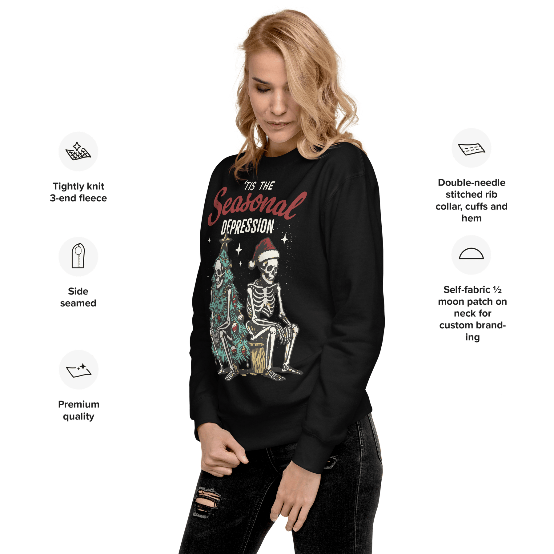 Tis the Seasonal Depression Unisex Sweatshirt - Goth Cloth Co.4044836_11254