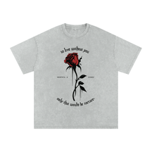 To Live Without You Acid Wash Oversized Tee - Goth Cloth Co.260806PODPQ0684013