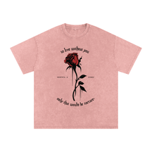 To Live Without You Acid Wash Oversized Tee - Goth Cloth Co.260806PODPQ0684019