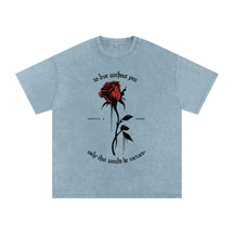 To Live Without You Acid Wash Oversized Tee - Goth Cloth Co.260806PODPQ0684031