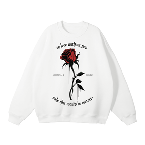 To Live Without You Rose Fleeced Sweatshirt - Goth Cloth Co.251107PODRA0315011