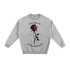 To Live Without You Rose Fleeced Sweatshirt - Goth Cloth Co.251107PODRA0315021