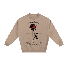 To Live Without You Rose Fleeced Sweatshirt - Goth Cloth Co.251107PODRA0315026