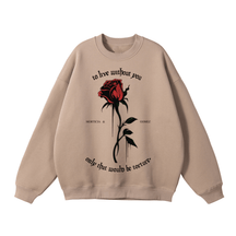 To Live Without You Rose Fleeced Sweatshirt - Goth Cloth Co.251107PODRA0315026