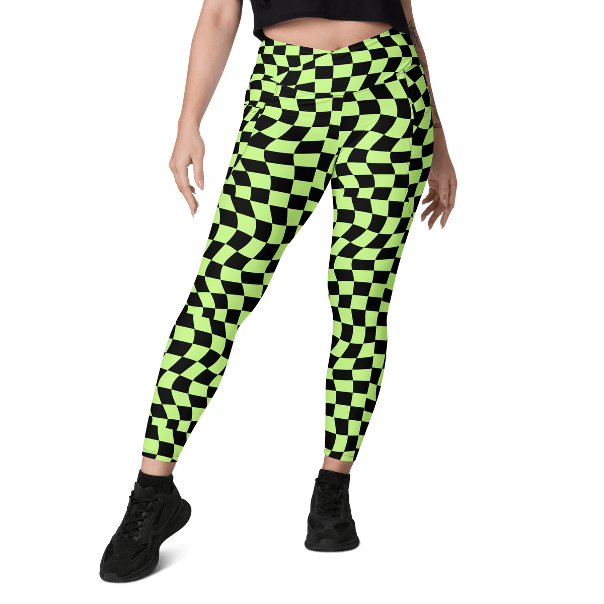 Toxic Tiles Crossover Leggings with Pockets - Goth Cloth Co.2153548_14137