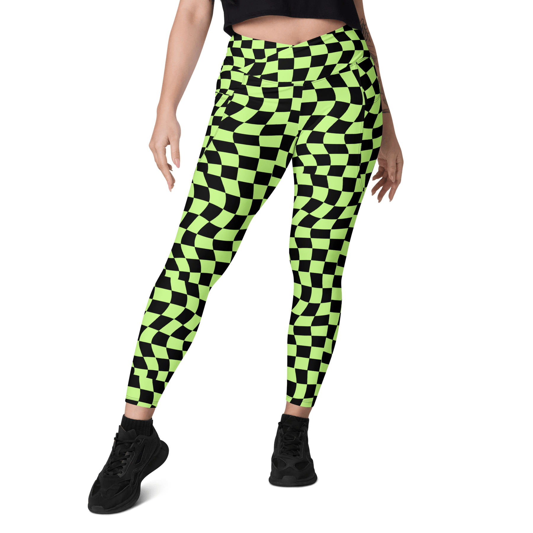 Toxic Tiles Crossover Leggings with Pockets - Goth Cloth Co.2153548_14137