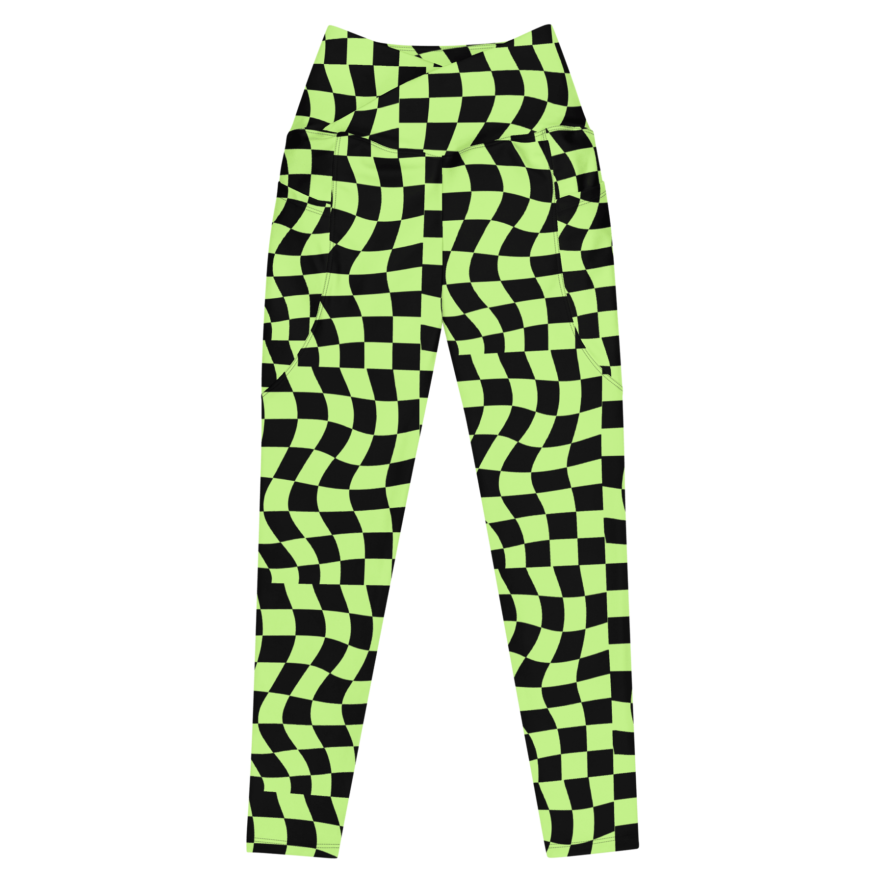 Toxic Tiles Crossover Leggings with Pockets - Goth Cloth Co.2153548_14137