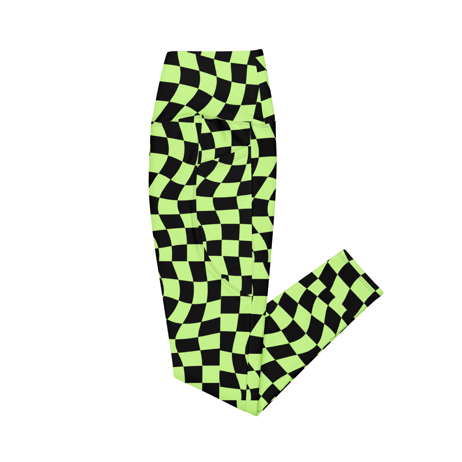 Toxic Tiles Crossover Leggings with Pockets - Goth Cloth Co.2153548_14137