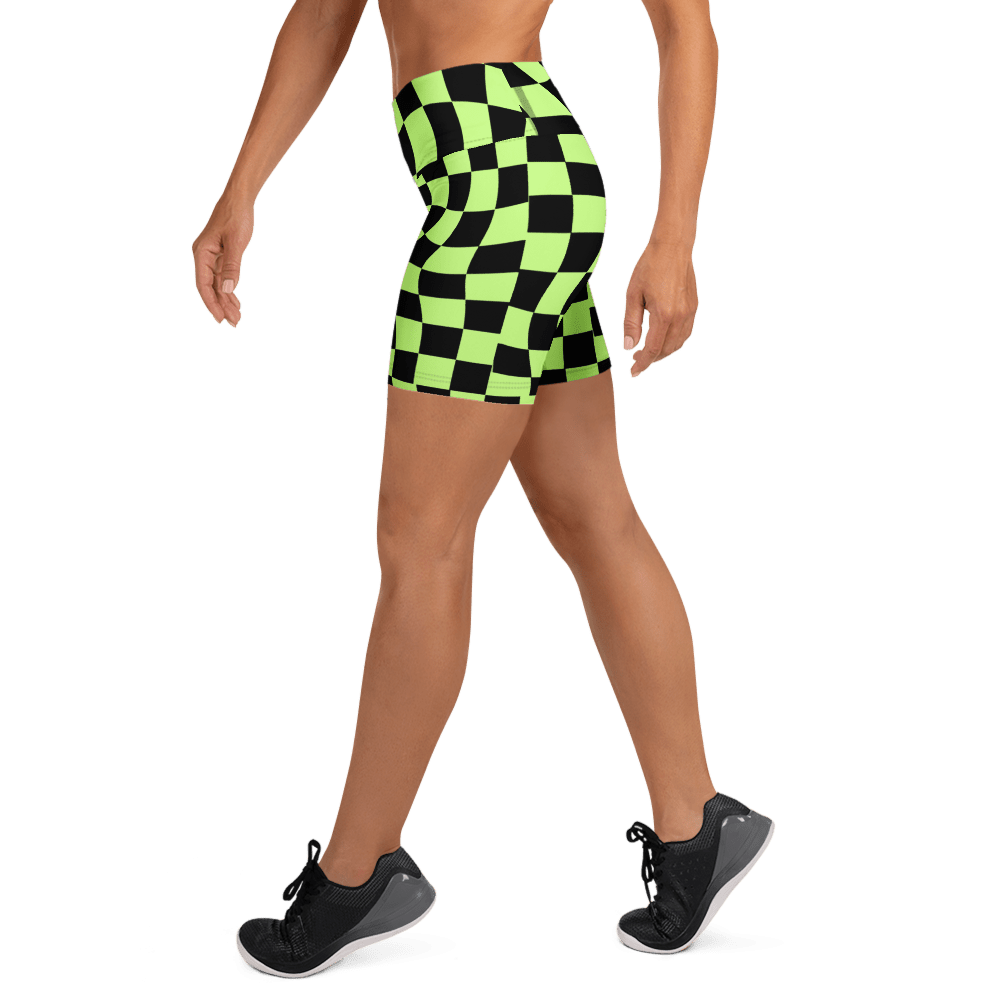 Toxic Tiles Yoga Shorts - Goth Cloth Co.1477778_9079