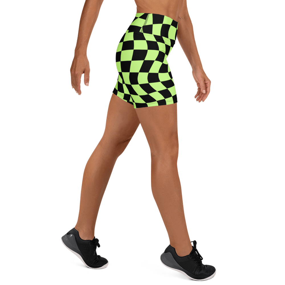 Toxic Tiles Yoga Shorts - Goth Cloth Co.1477778_9079