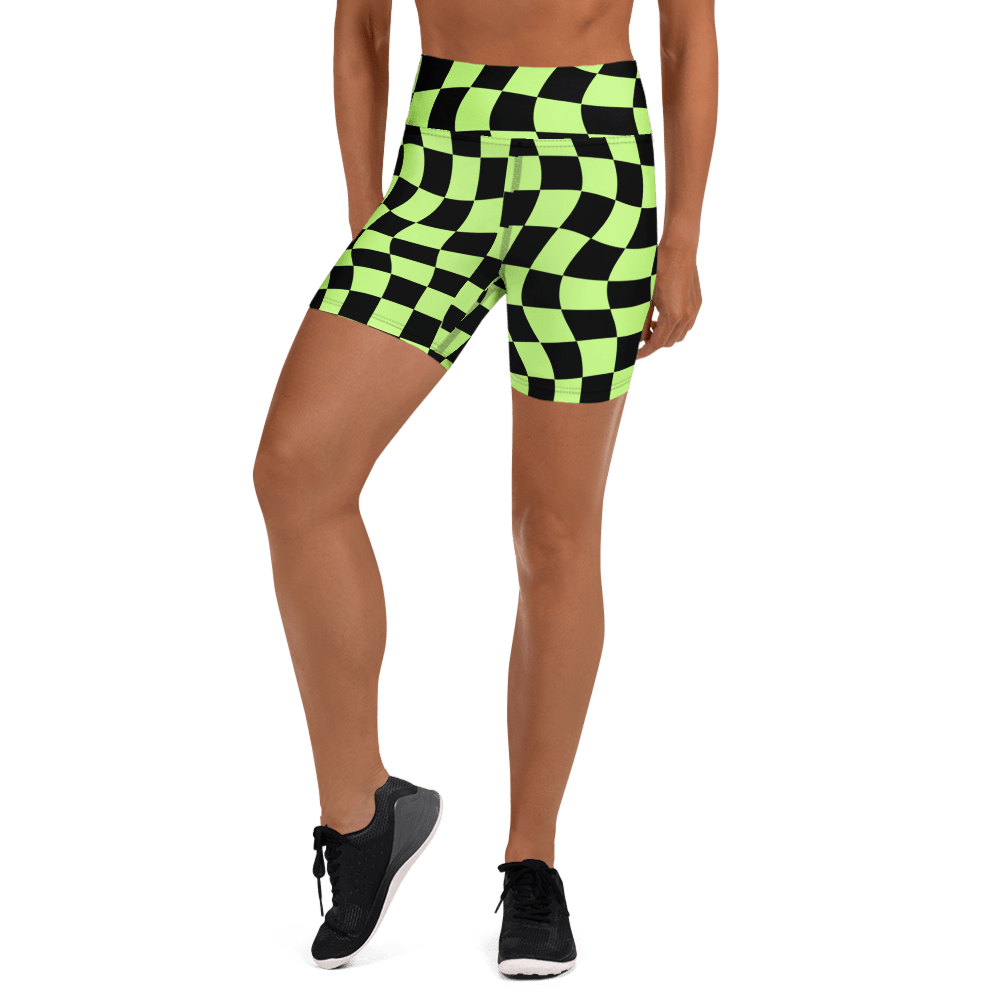 Toxic Tiles Yoga Shorts - Goth Cloth Co.1477778_9079
