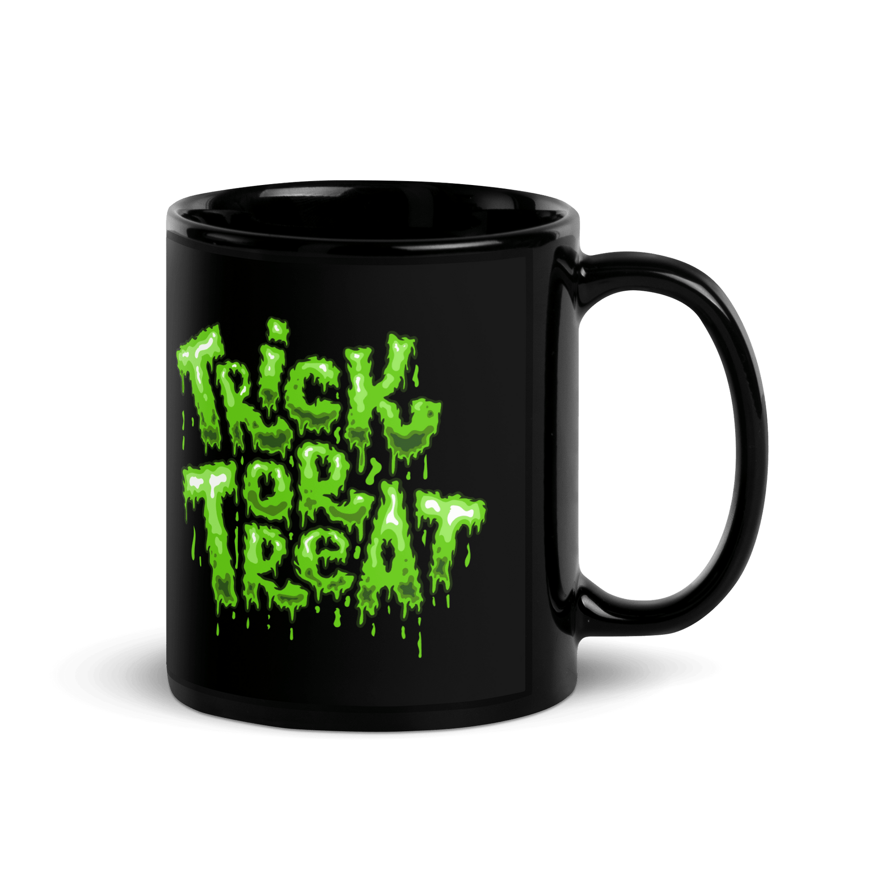 Trick or Treat Lime Green Slime Drip Halloween Coffee Mug