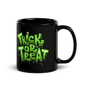 Trick or Treat Lime Green Slime Drip Halloween Coffee Mug