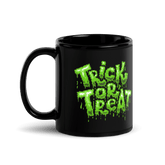 Trick or Treat Lime Green Slime Drip Halloween Coffee Mug