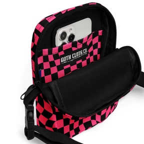 Twisted Tiles Checkerboard Crossbody Bag - Goth Cloth Co.7284356_19256