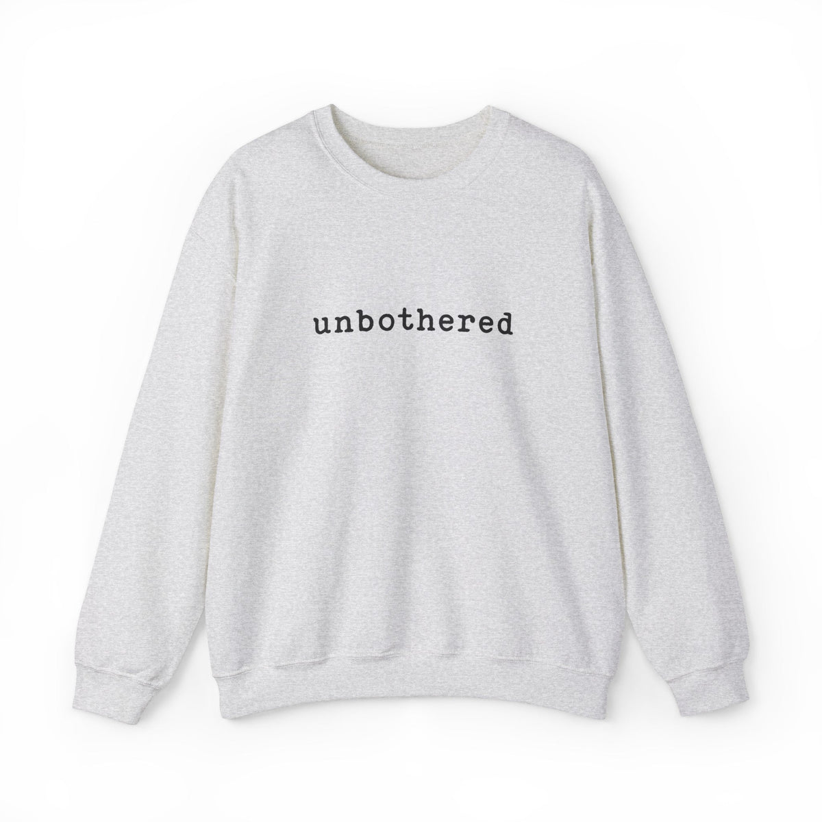 Unbothered Typewriter Long Sleeve Crew Neck Sweatshirt - Goth Cloth Co.Sweatshirt26852264050805612366