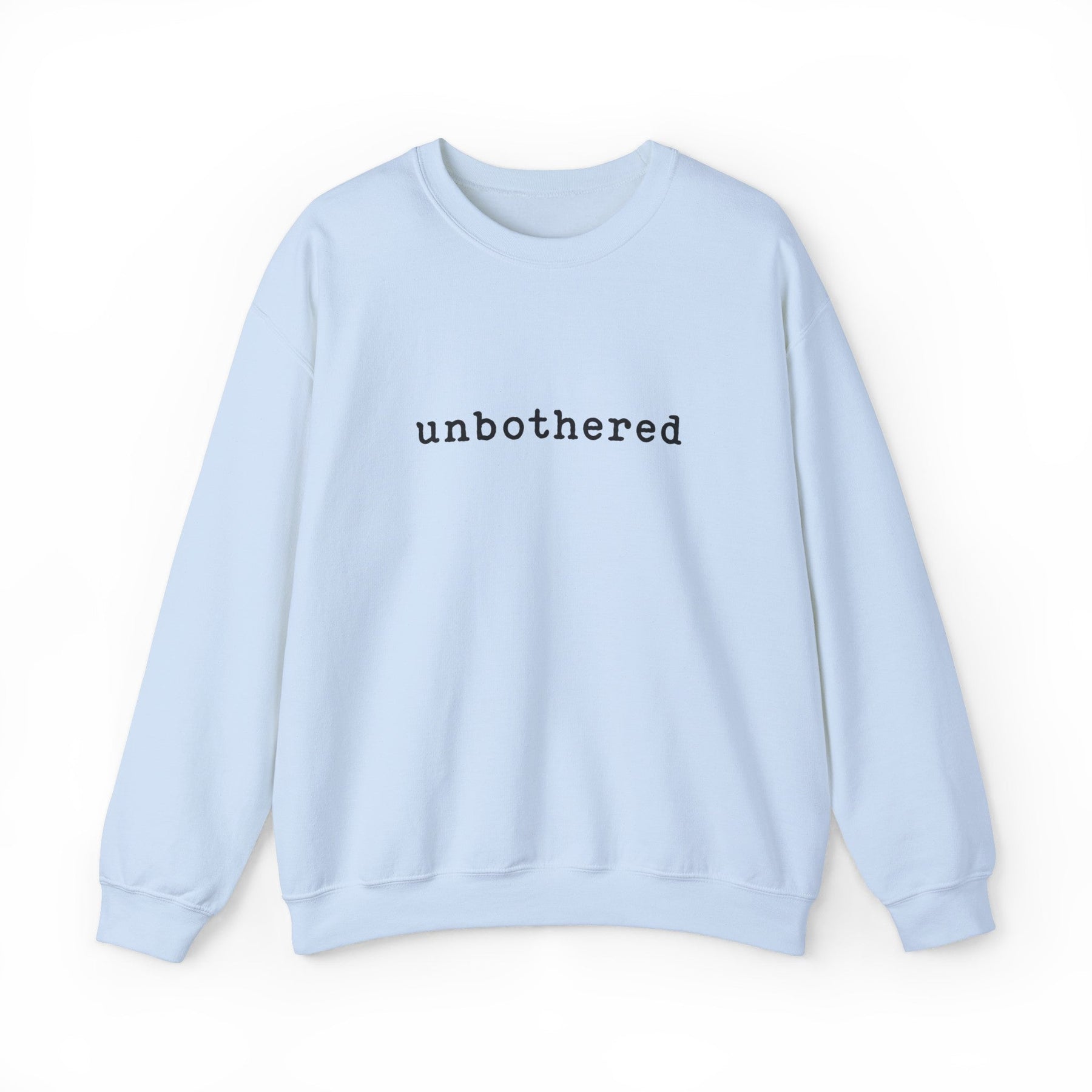Unbothered Typewriter Long Sleeve Crew Neck Sweatshirt - Goth Cloth Co.Sweatshirt83037990795216991383