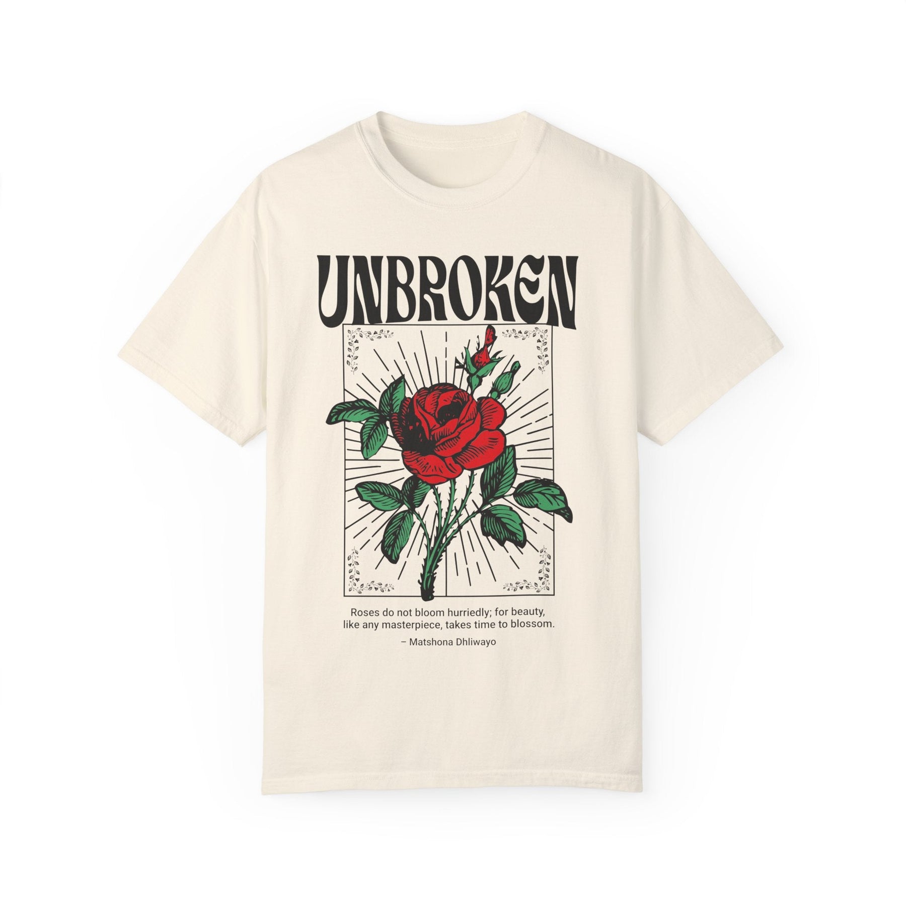 Unbroken Rose Gothic Comfy Tee - Goth Cloth Co.T-Shirt25923537297350112908