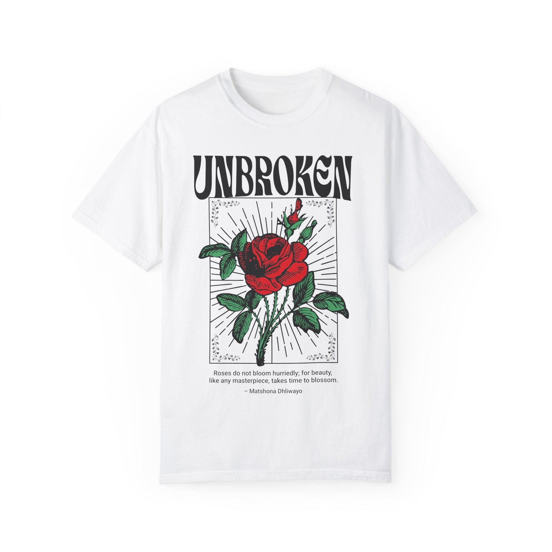 Unbroken Rose Gothic Comfy Tee - Goth Cloth Co.T-Shirt60658448157082144355