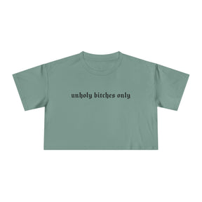 Unholy Bitches Only Cropped Tee - Goth Cloth Co.T-Shirt28113537597334621145