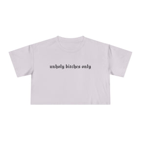 Unholy Bitches Only Cropped Tee - Goth Cloth Co.T-Shirt40896929475327393548