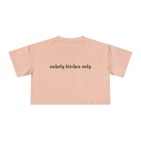 Unholy Bitches Only Cropped Tee - Goth Cloth Co.T-Shirt68406732749476539368