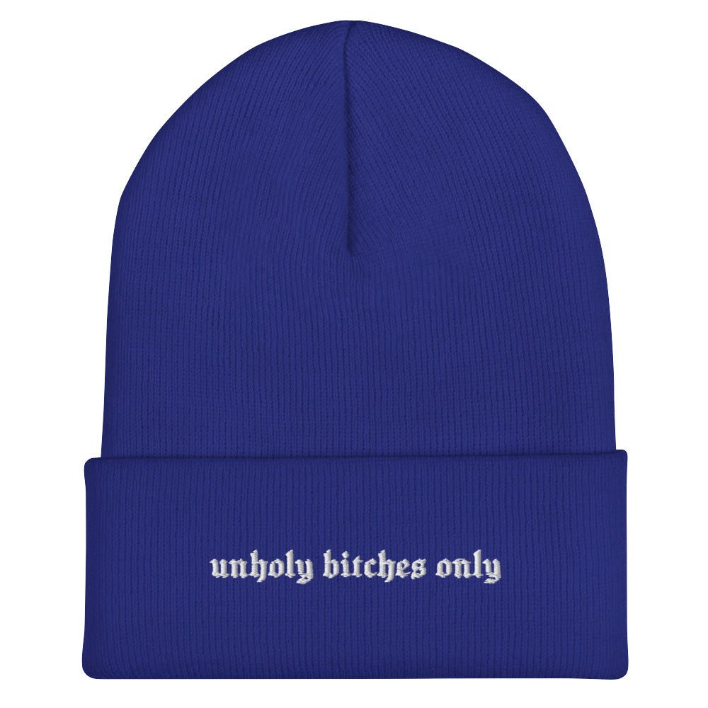 Unholy Bitches Only Knit Beanie - Goth Cloth Co.3584712_17496