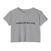 Unholy Bitches Only Women's Lightweight Crop Top - Goth Cloth Co.T - Shirt18118046264935359596