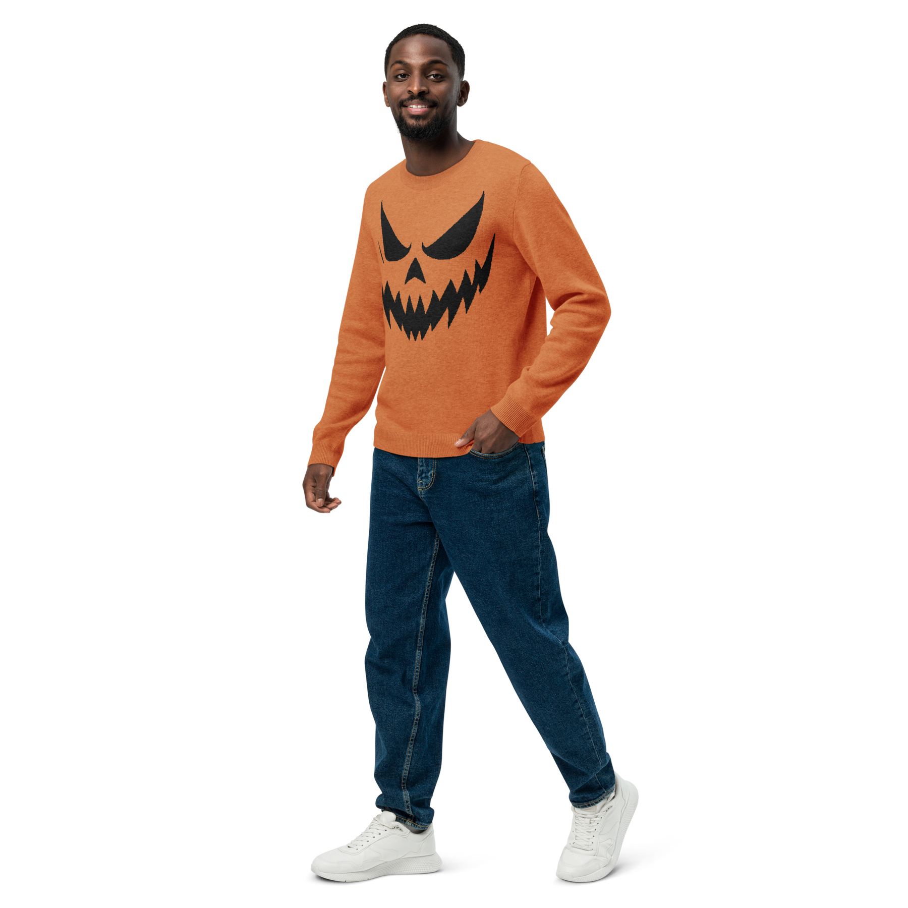 Grinning Ghoul Knit Crewneck Sweater